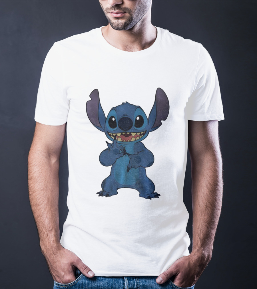 Six Seven 6 7 Meme Funny Stitch Hands Character T-Shirt