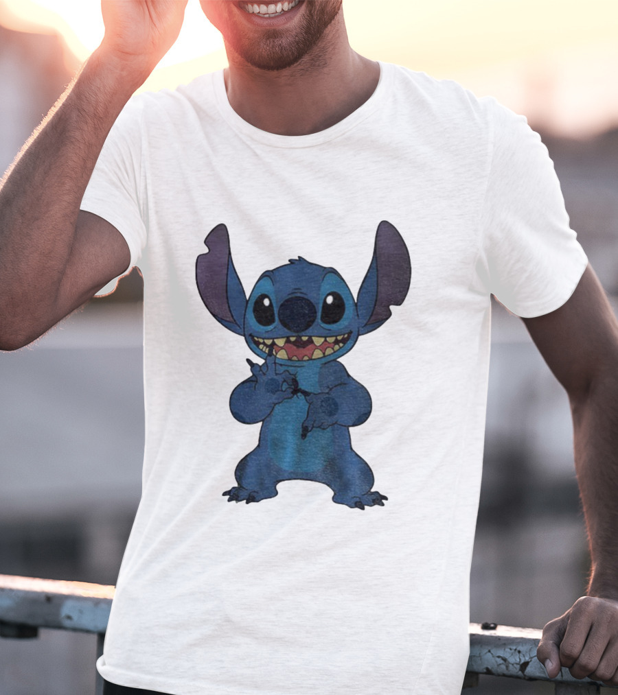 Six Seven 6 7 Meme Funny Stitch Hands Character T-Shirt