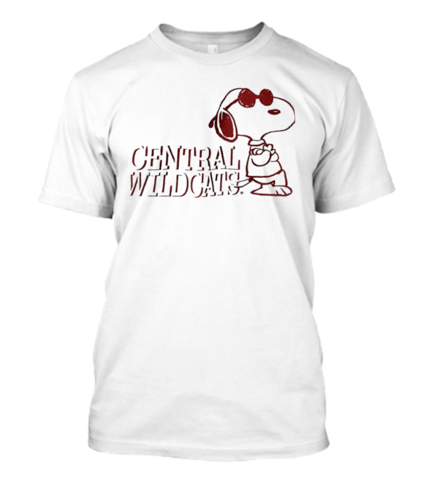 Central Wildcats Snoopy Arizona Wildcats T-Shirt
