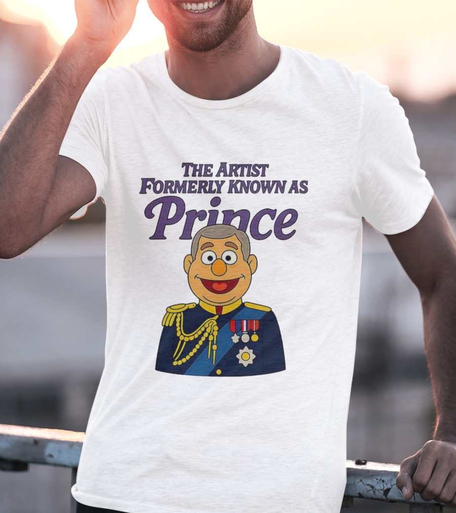 The Artist Formerly Known As Prince Andrew Caricature Royal Cartoon T-Shirt