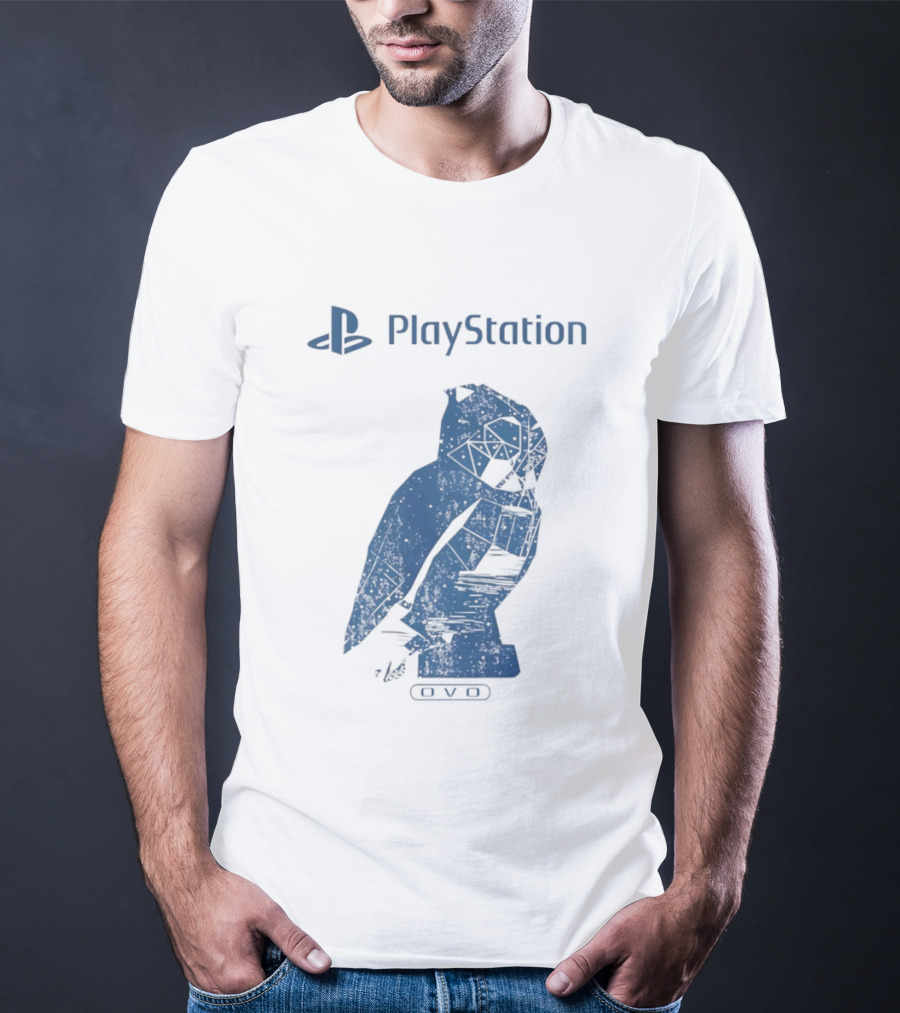 PlayStation OVO Collaboration Owl Logo T-Shirt
