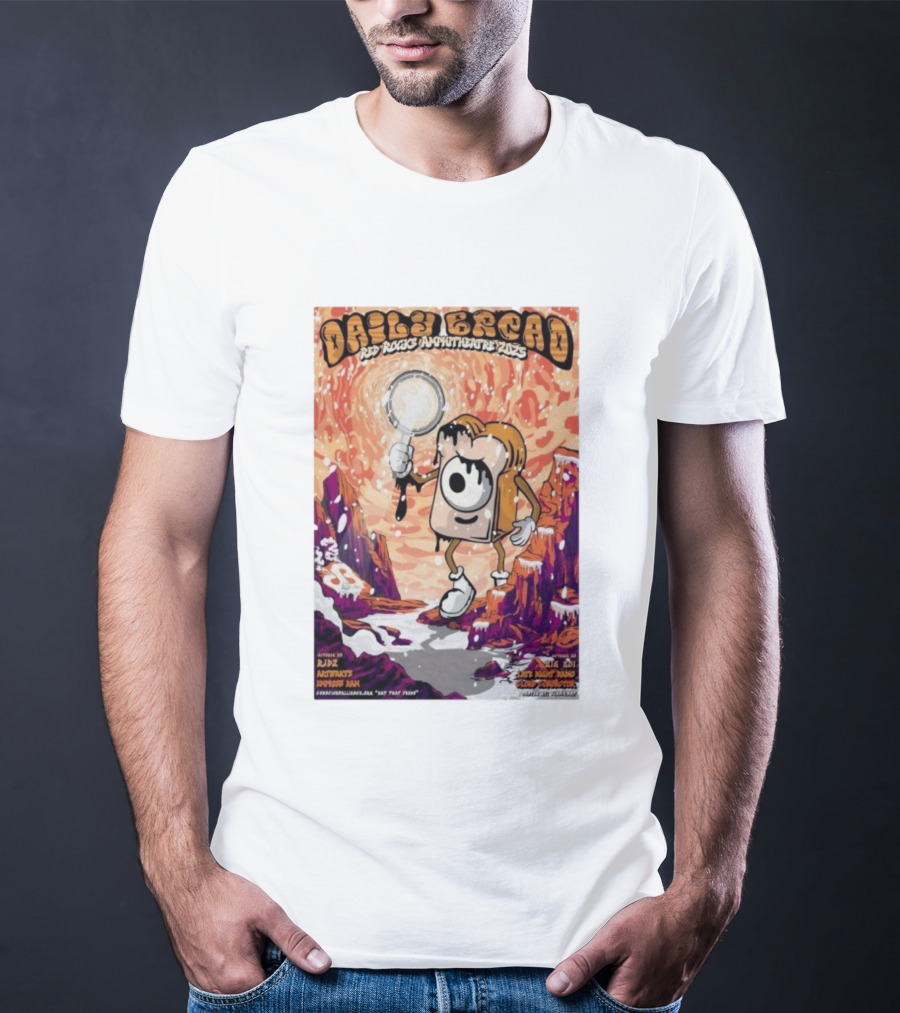 Daily Bread Red Rocks Amphitheatre 2025 By AJD X Notvcts X Professor Paws Featuring Kll Smth X Not Nope X Mux Mool T-Shirt