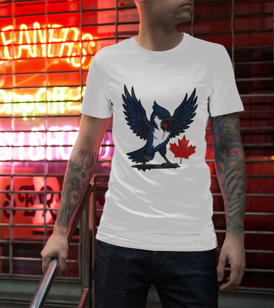 Toronto Blue Jays Canadian Blue Jay Go Jays Maple Leaf T-Shirt
