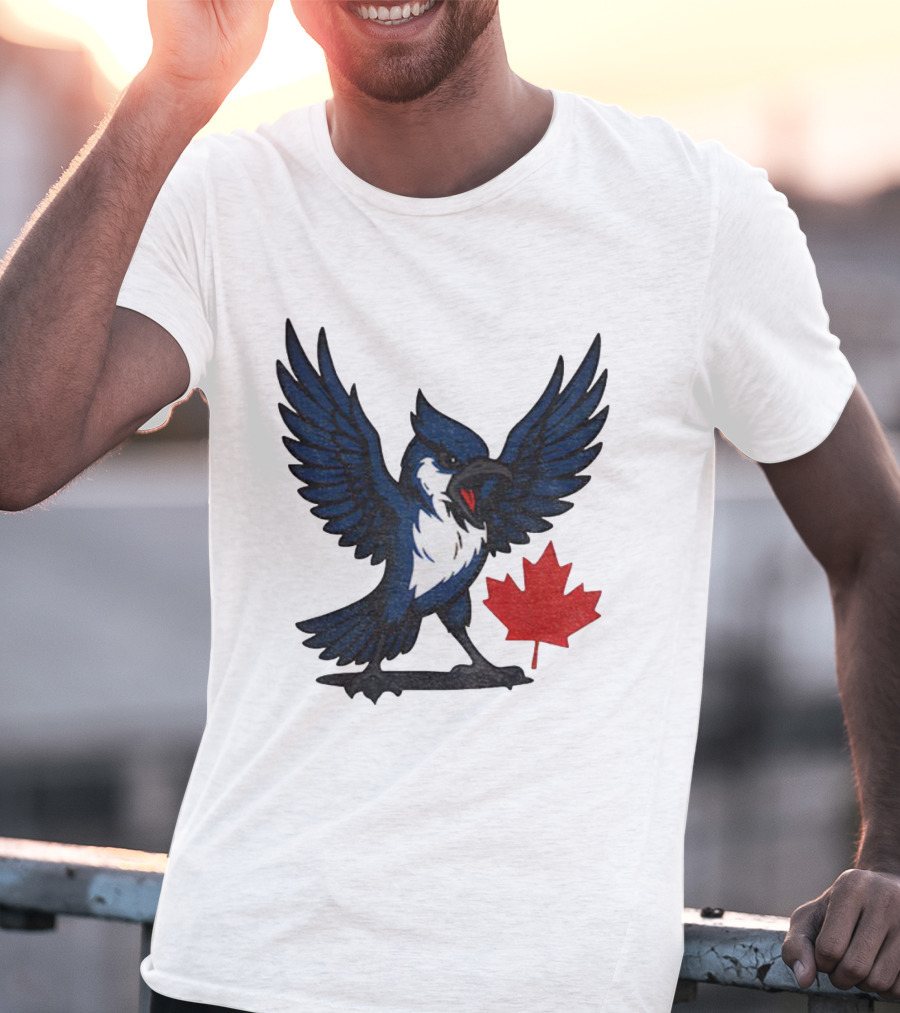 Toronto Blue Jays Canadian Blue Jay Go Jays Maple Leaf T-Shirt