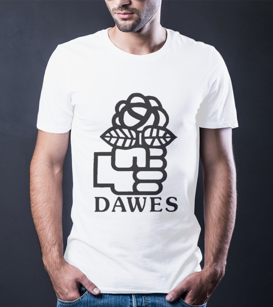 Dawes Rose Fist Symbol Icon T-Shirt