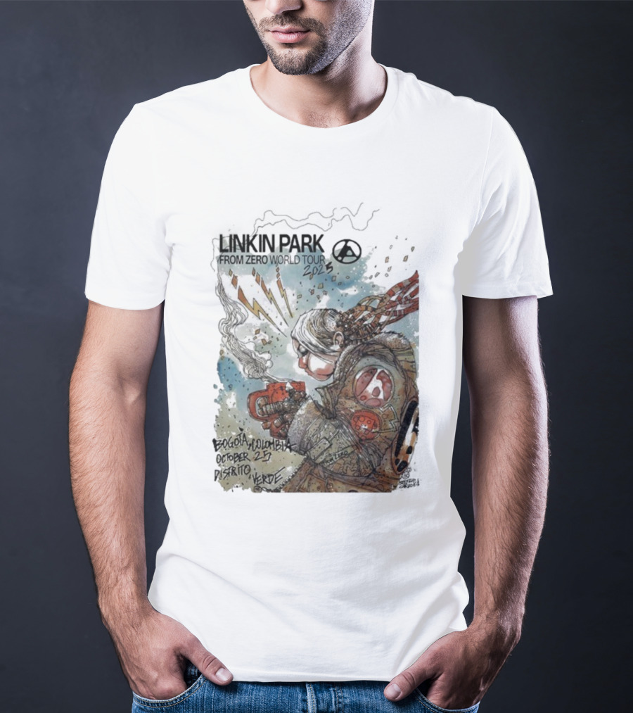 Linkin Park From Zero World Tour Bogota Colombia Distrito Verde October 25 2025 T-Shirt