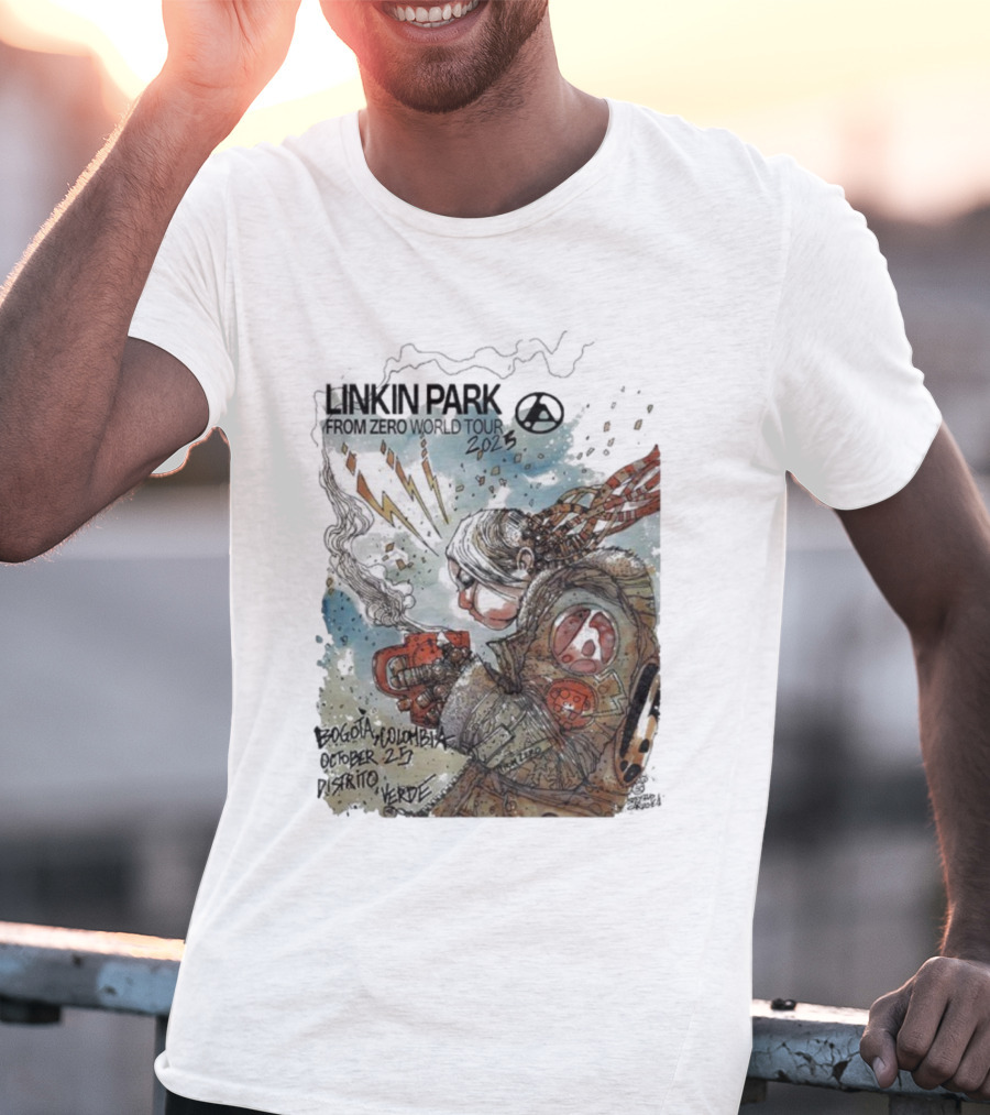 Linkin Park From Zero World Tour Bogota Colombia Distrito Verde October 25 2025 T-Shirt