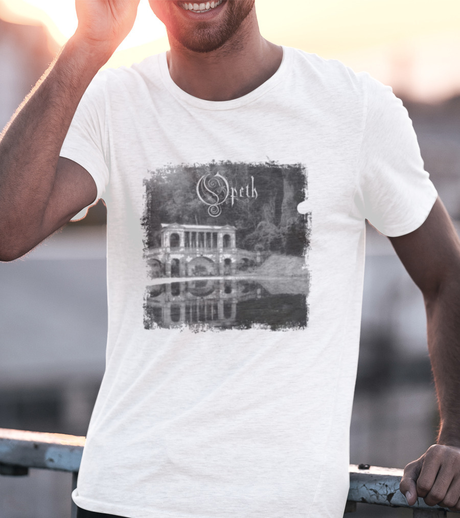 Opeth Morningrise Album Cover Art With Band Logo T-Shirt
