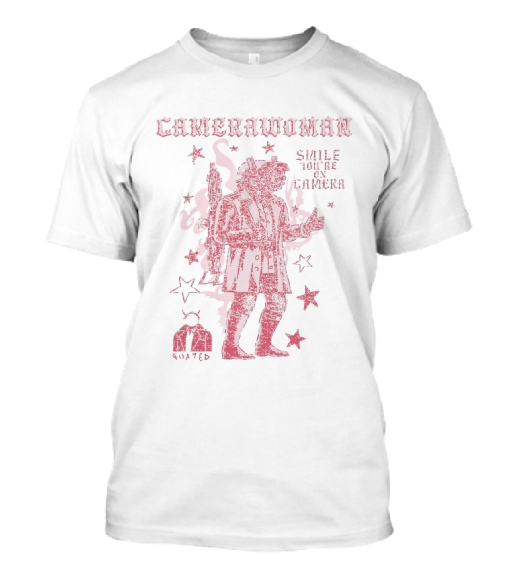 Camerawoman Smile You’re On Camera Skibidi Goated T-Shirt