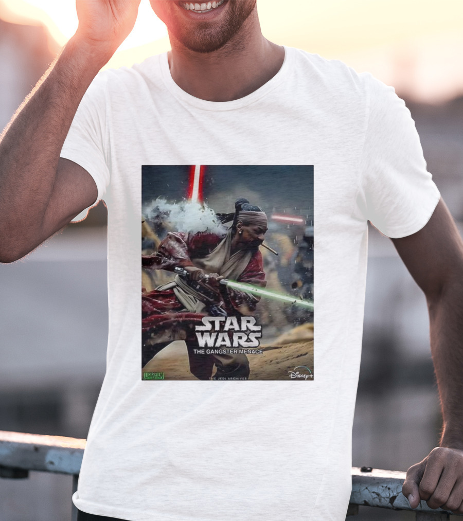 Star Wars The Gangster Menace Snoop Jedi Parody Disney T-Shirt