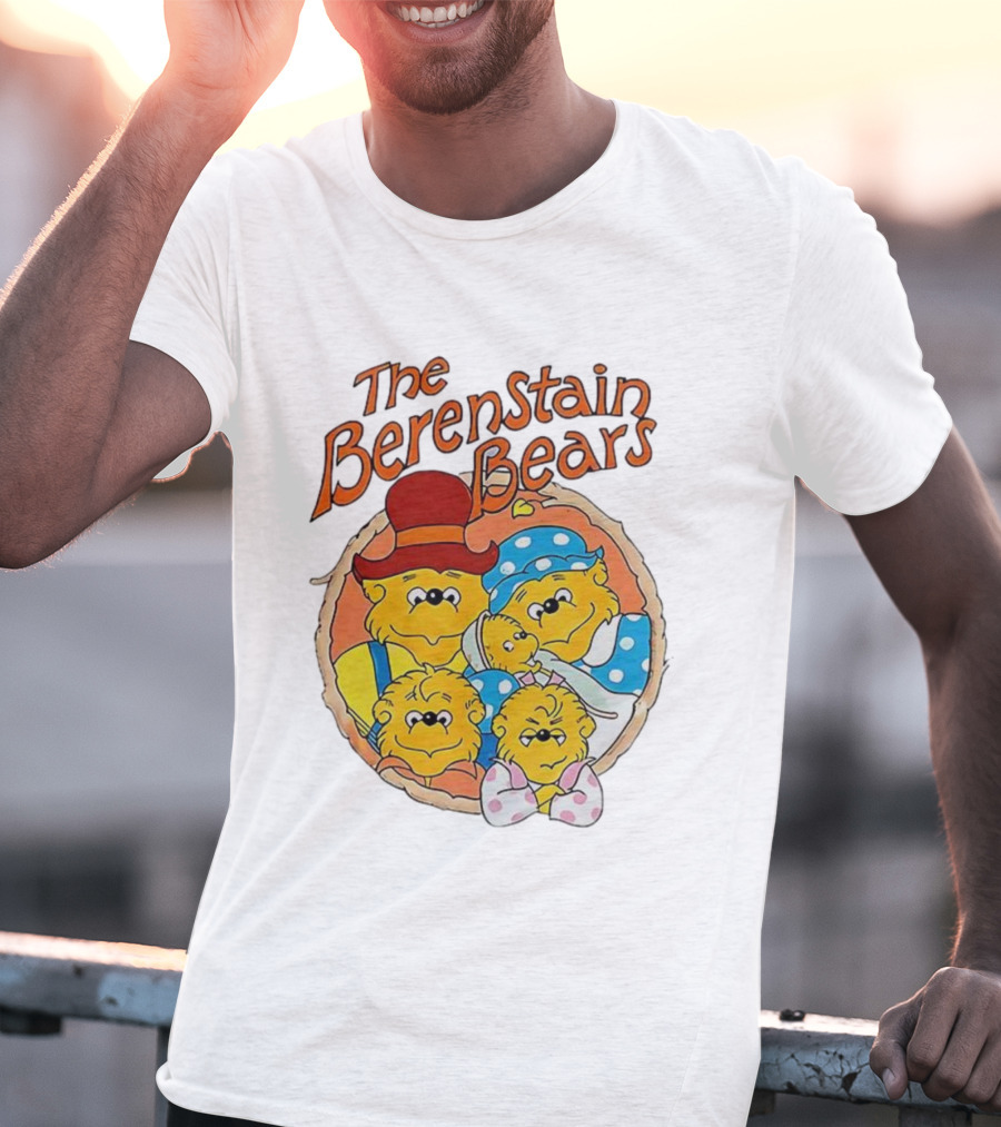 The Berenstain Bears Family Cartoon Nostalgia Vintage Style T-Shirt