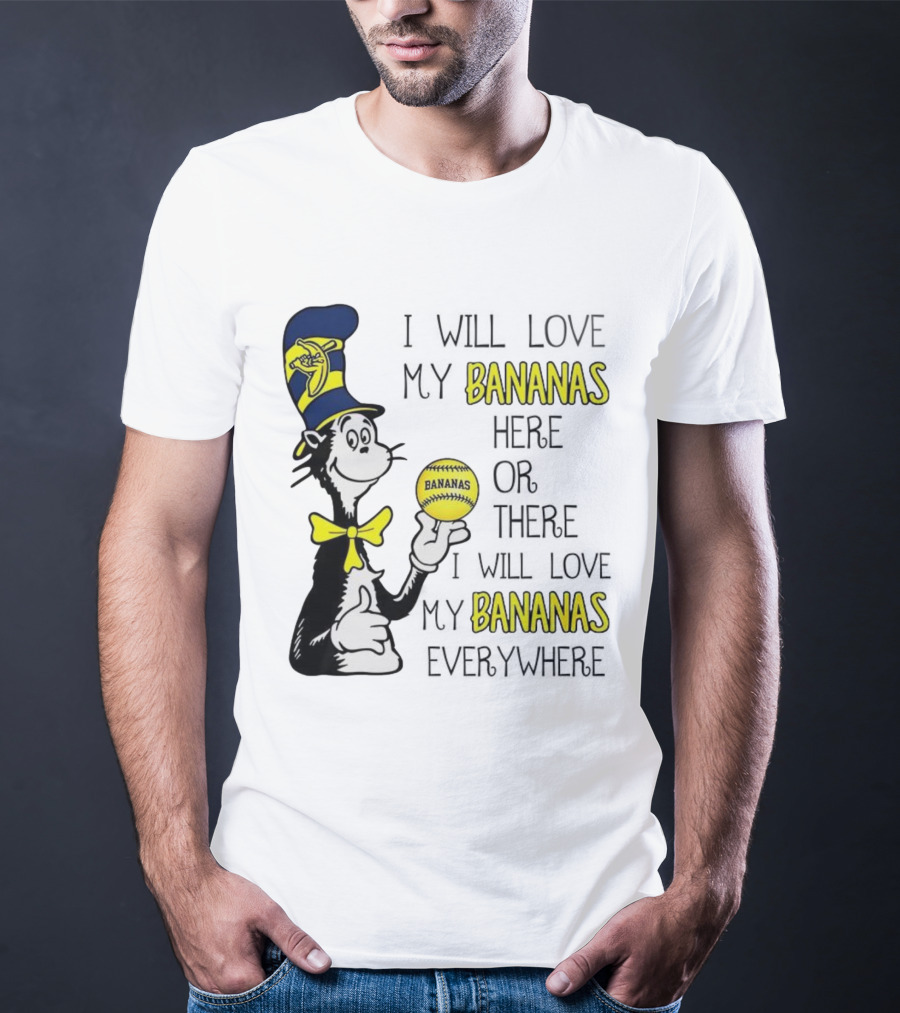 The Cat In The Hat Bananas Love My Bananas Everywhere T-Shirt