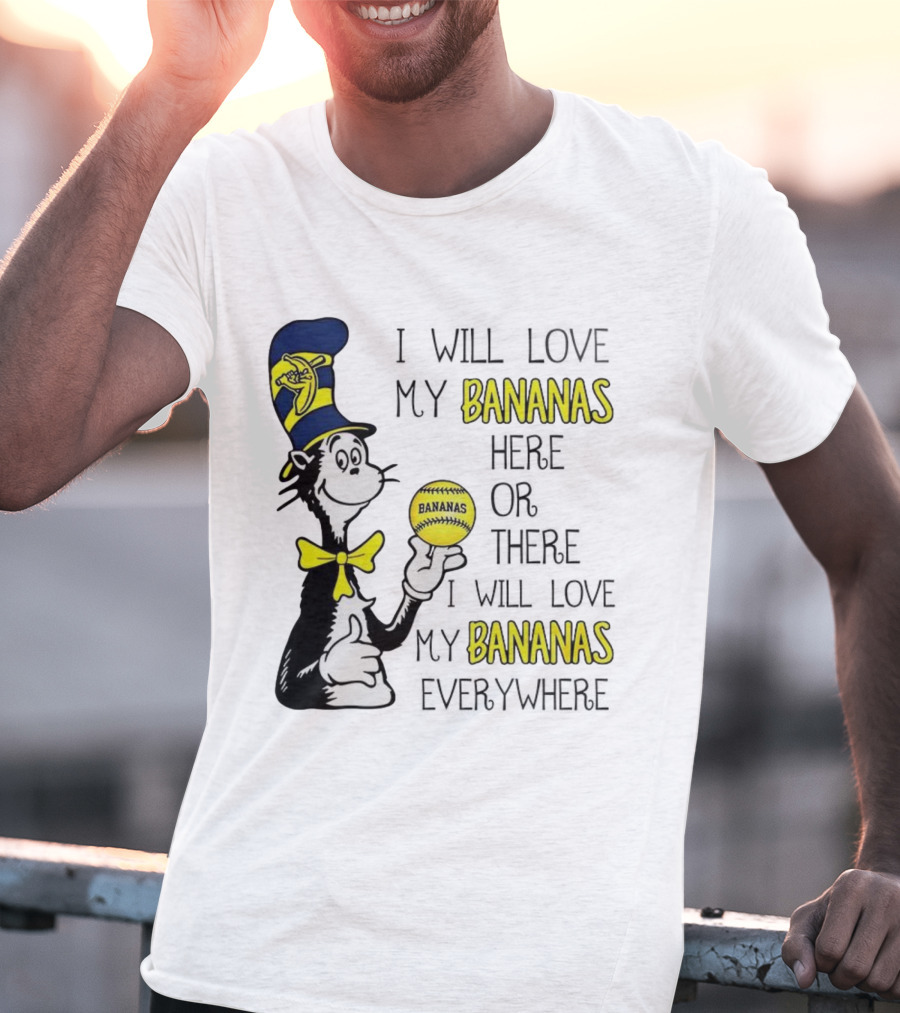 The Cat In The Hat Bananas Love My Bananas Everywhere T-Shirt