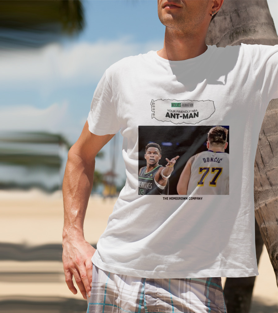 Wolves Animation Your Friendly NBA Ant-Man Dončić 77 T-Shirt
