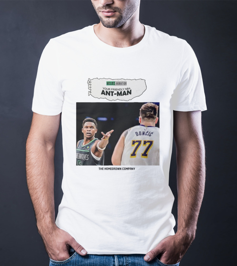 Wolves Animation Your Friendly NBA Ant-Man Dončić 77 T-Shirt