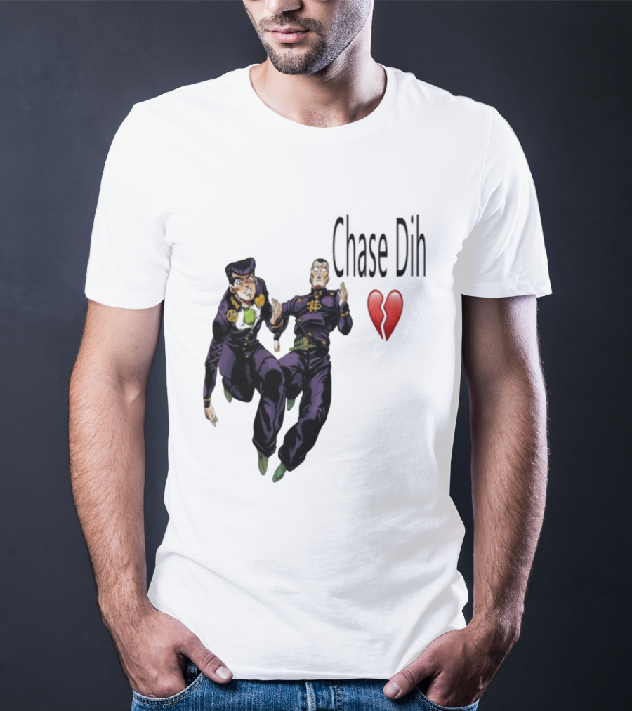 Jojo's Bizarre Adventure Chase Dih Heart Broken Iconic Characters Jump Action T-Shirt