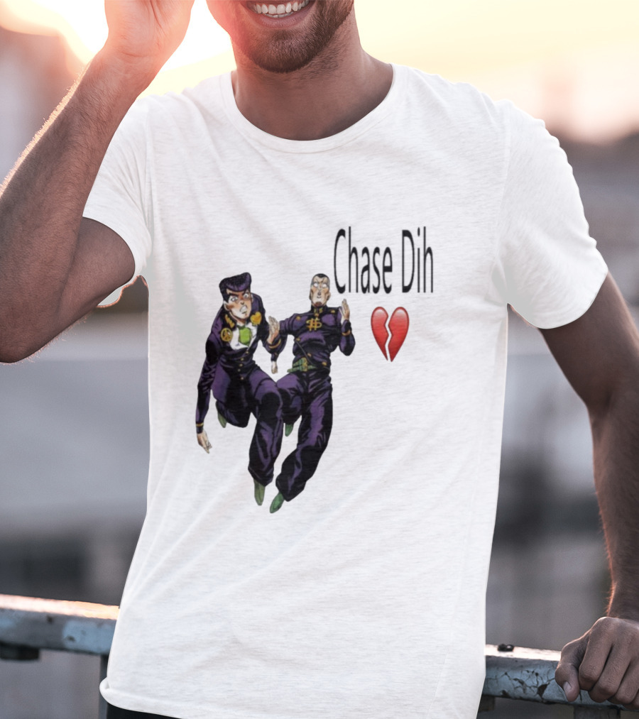 Jojo's Bizarre Adventure Chase Dih Heart Broken Iconic Characters Jump Action T-Shirt