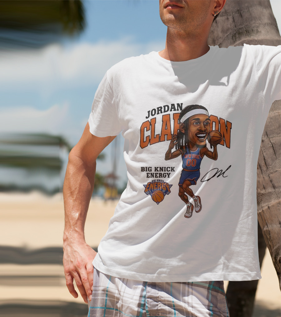 Jordan Clarkson New York 00 Energy Knicks Basketball T-Shirt