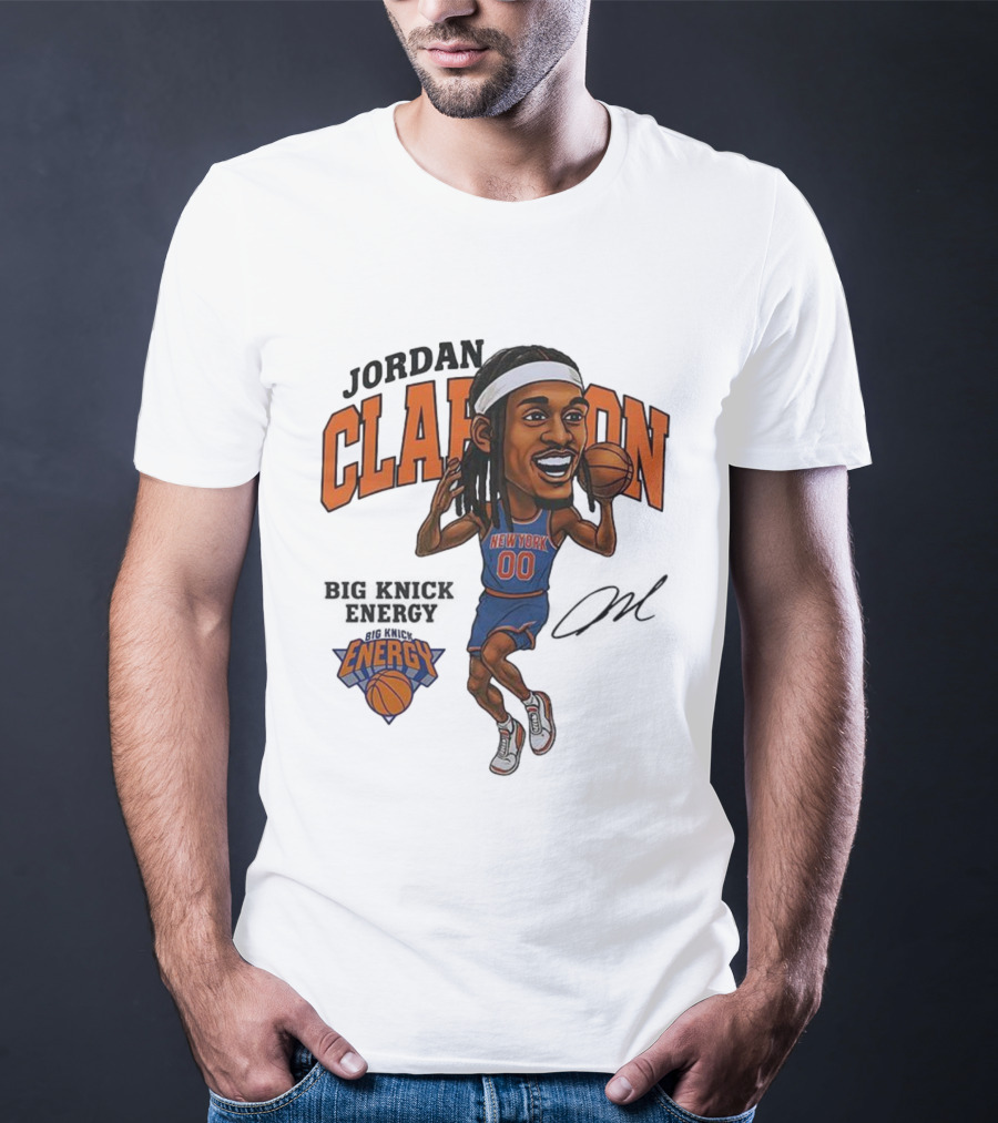 Jordan Clarkson New York 00 Energy Knicks Basketball T-Shirt