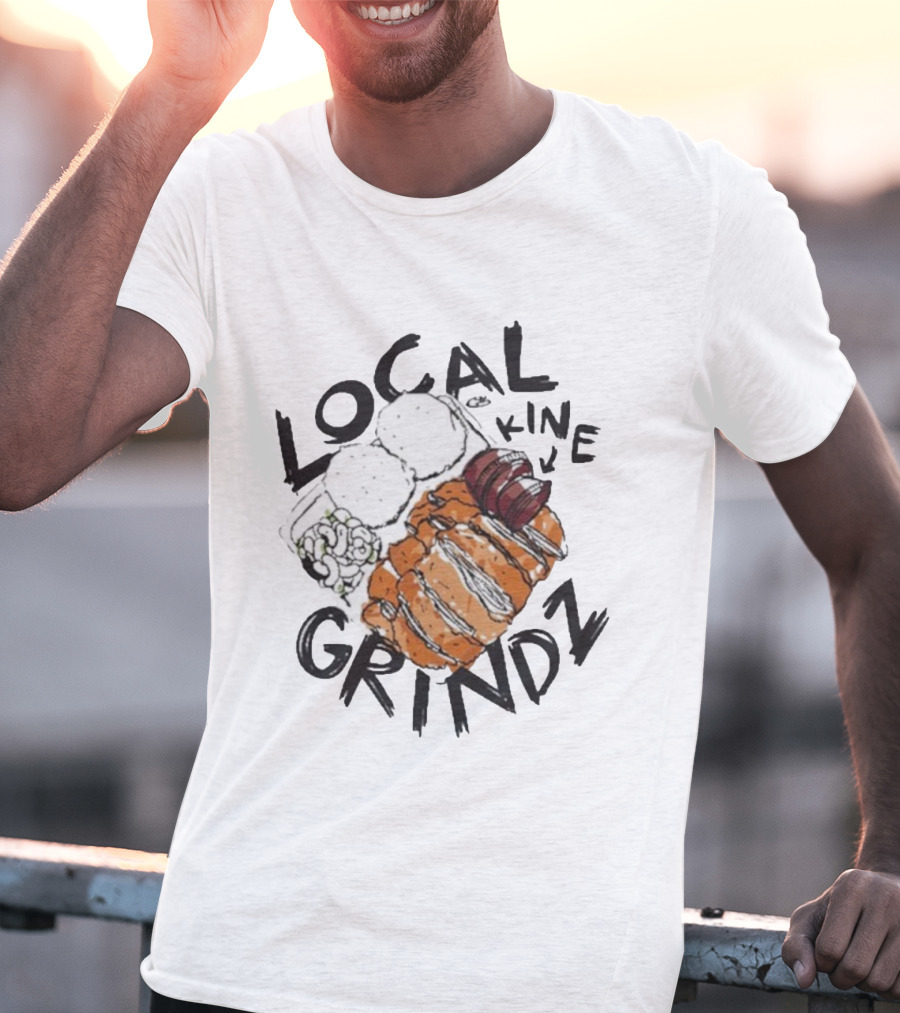 Local Kine Grindz Iconic Hawaiian Plate Lunch T-Shirt