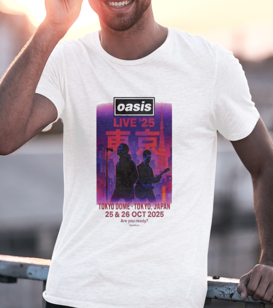 Oasis Live 2025 Tokyo Concert At Tokyo Dome October 25-26 Japan T-Shirt