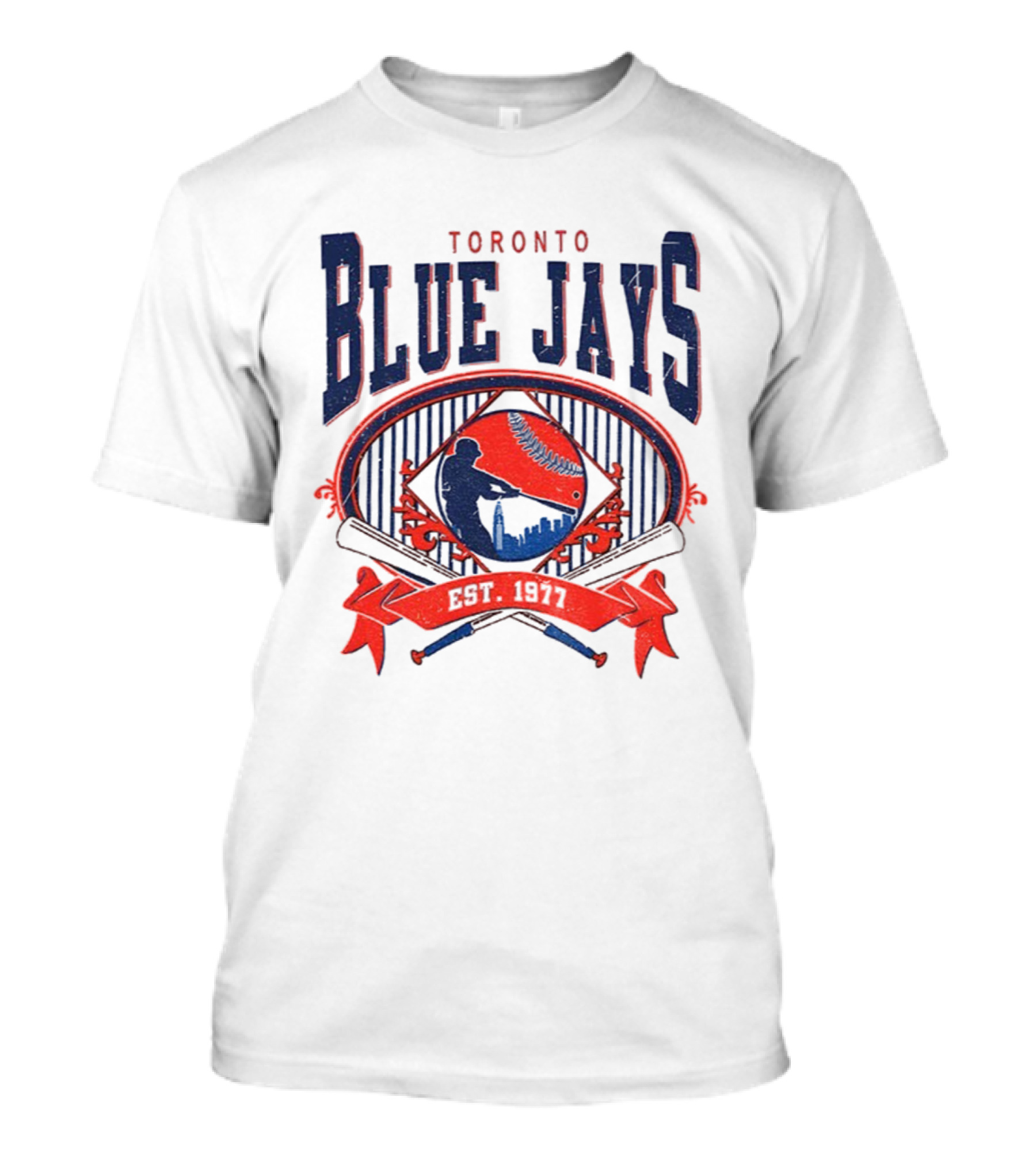 Toronto Blue Jays Vintage 90s Baseball Est 1977 Retro Toronto Blue Jays T-Shirt