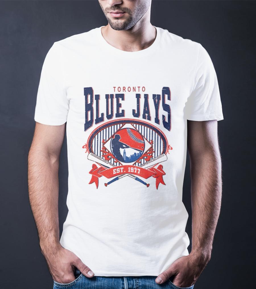 Toronto Blue Jays Vintage 90s Baseball Est 1977 Retro Toronto Blue Jays T-Shirt