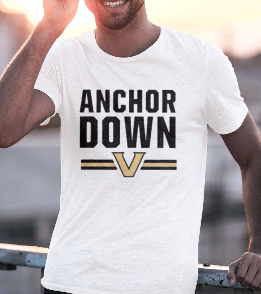 Anchor Down Vanderbilt Commodores V Logo T-Shirt