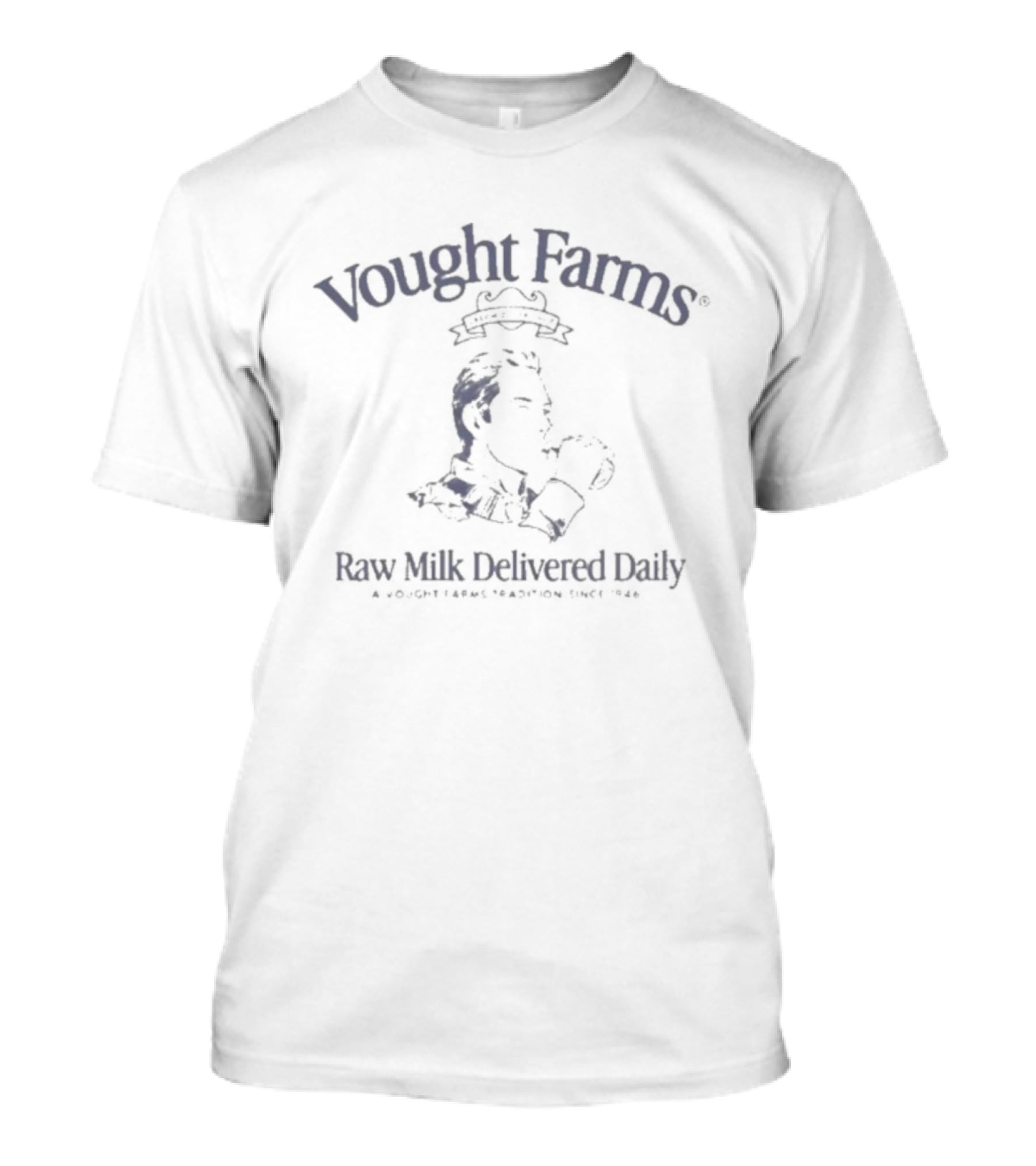 Vought Farms Raw Milk Delivered Daily Retro Vintage Style T-Shirt
