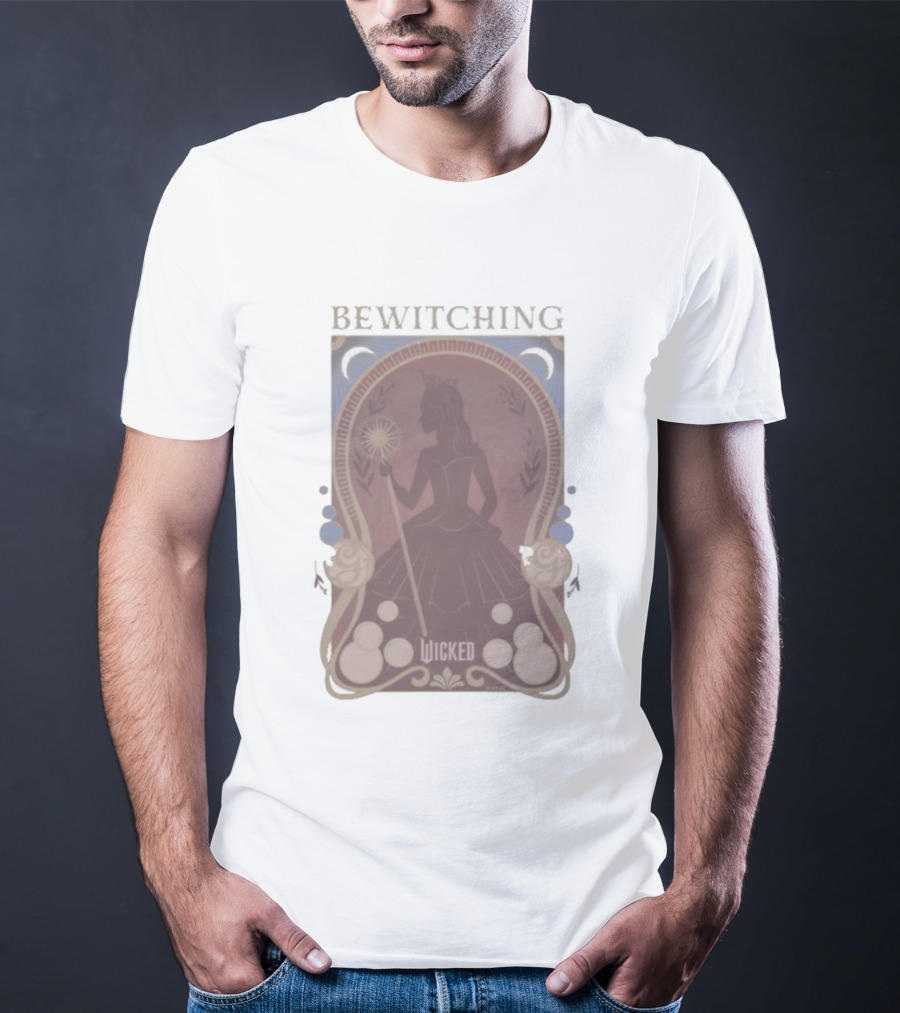 Bewitching Wicked Silhouette With Magical Wand And Crown T-Shirt