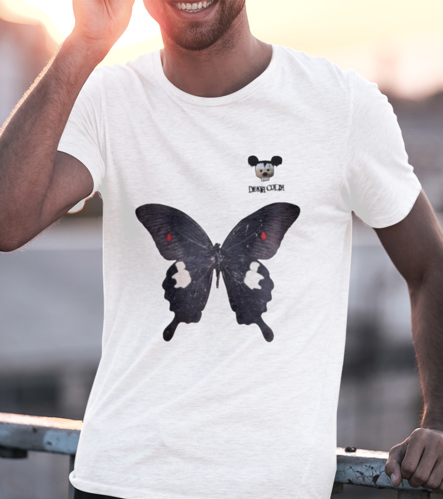 Cold Dead Butterfly Mouse Skull T-Shirt