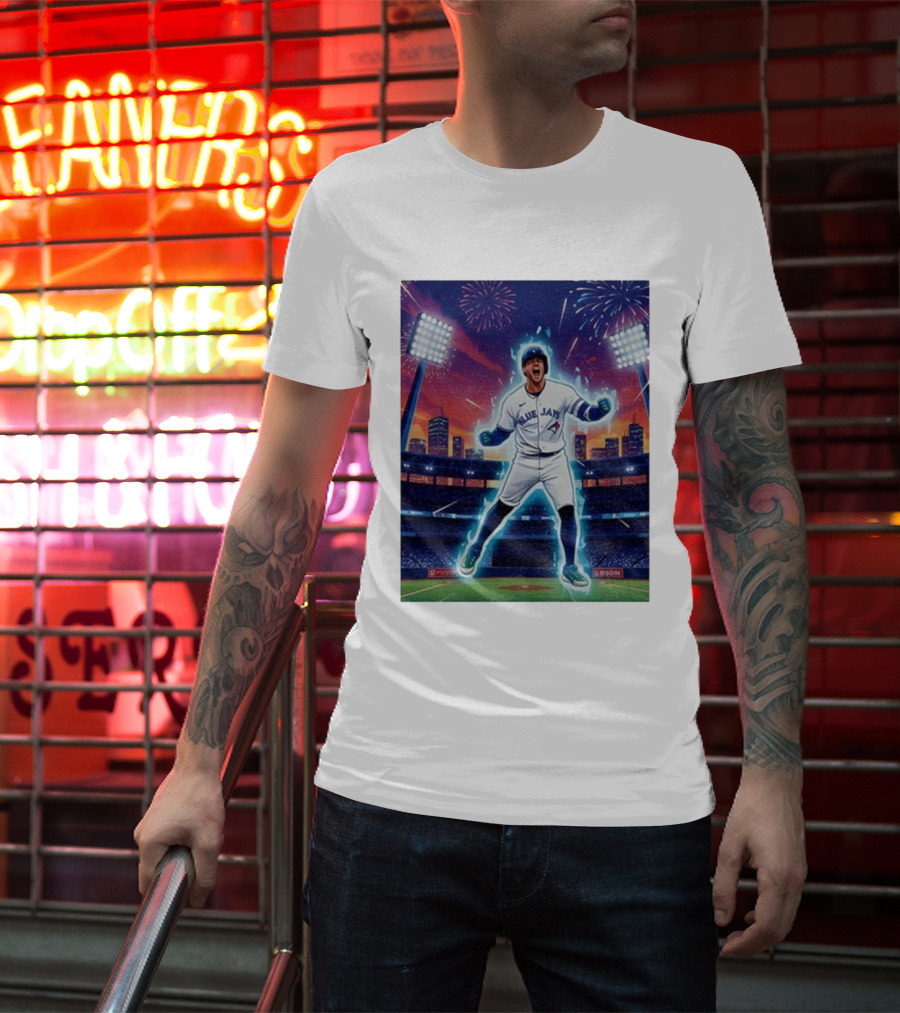 George Springer Blue Jays Fireworks Stadium Celebration Springer Dinger T-Shirt