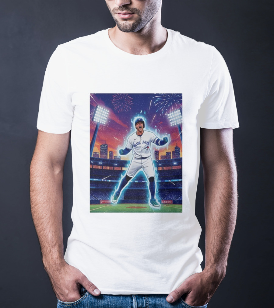 George Springer Blue Jays Fireworks Stadium Celebration Springer Dinger T-Shirt