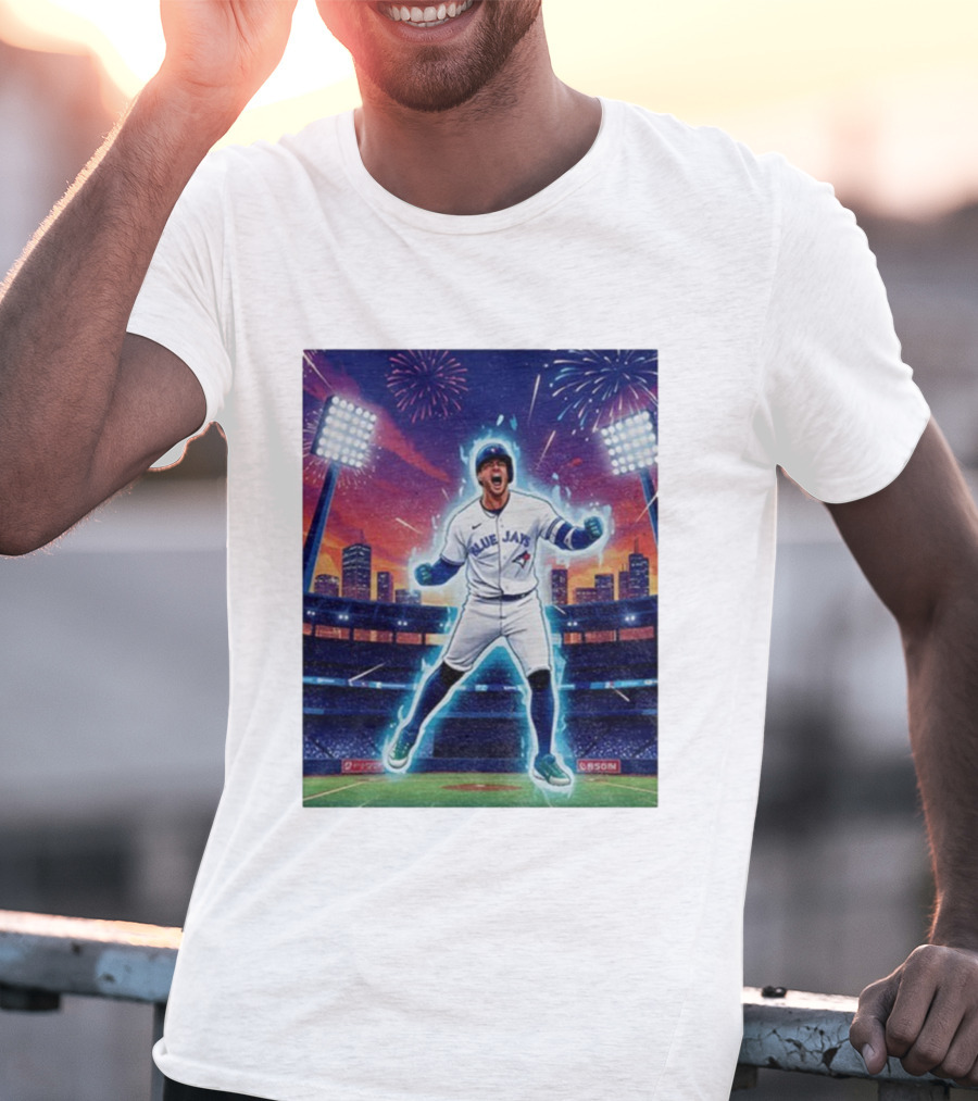George Springer Blue Jays Fireworks Stadium Celebration Springer Dinger T-Shirt