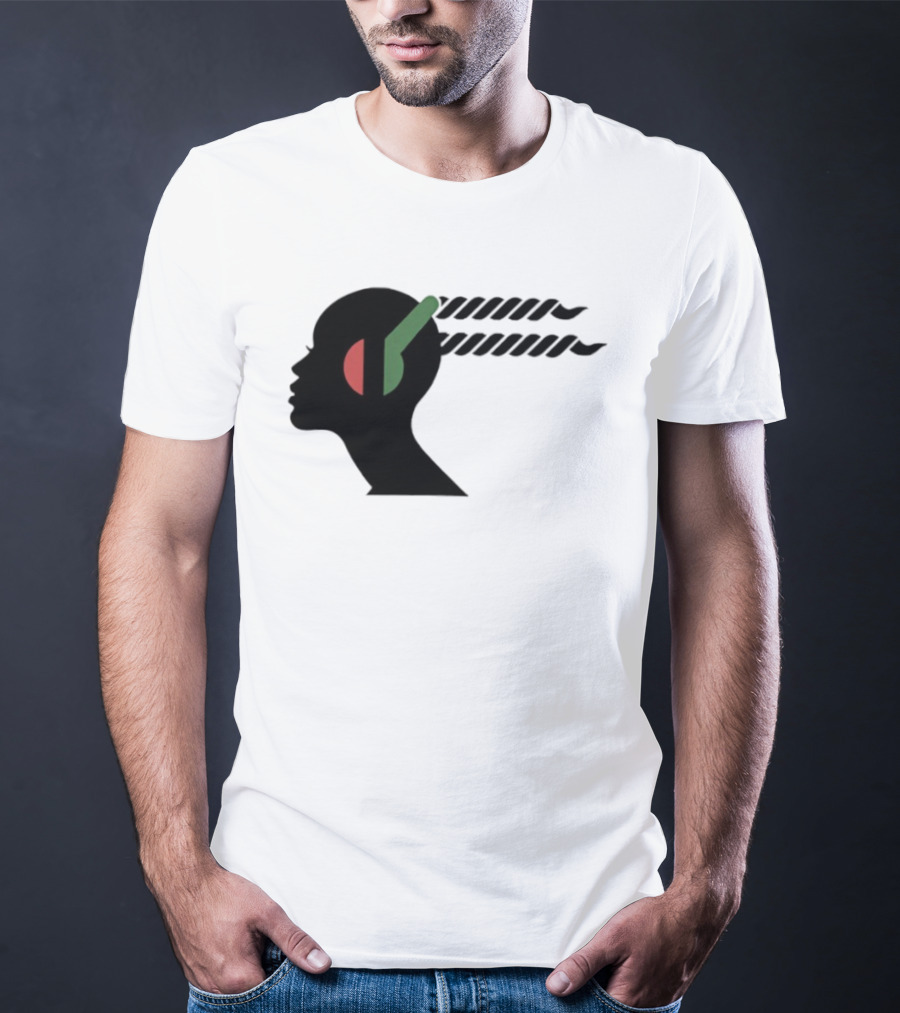 Jeffrey Wright Highest 2 Lowest Stackin’ Hits Records Silhouette With Headphones T-Shirt