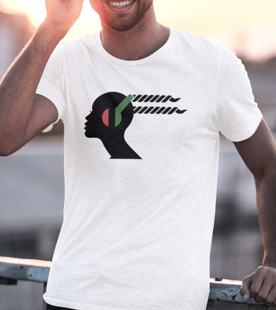 Jeffrey Wright Highest 2 Lowest Stackin’ Hits Records Silhouette With Headphones T-Shirt