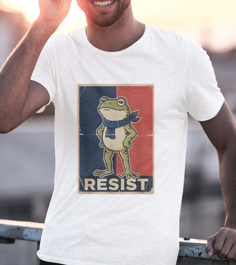 Resist Frog Stand No Kings Day T-Shirt