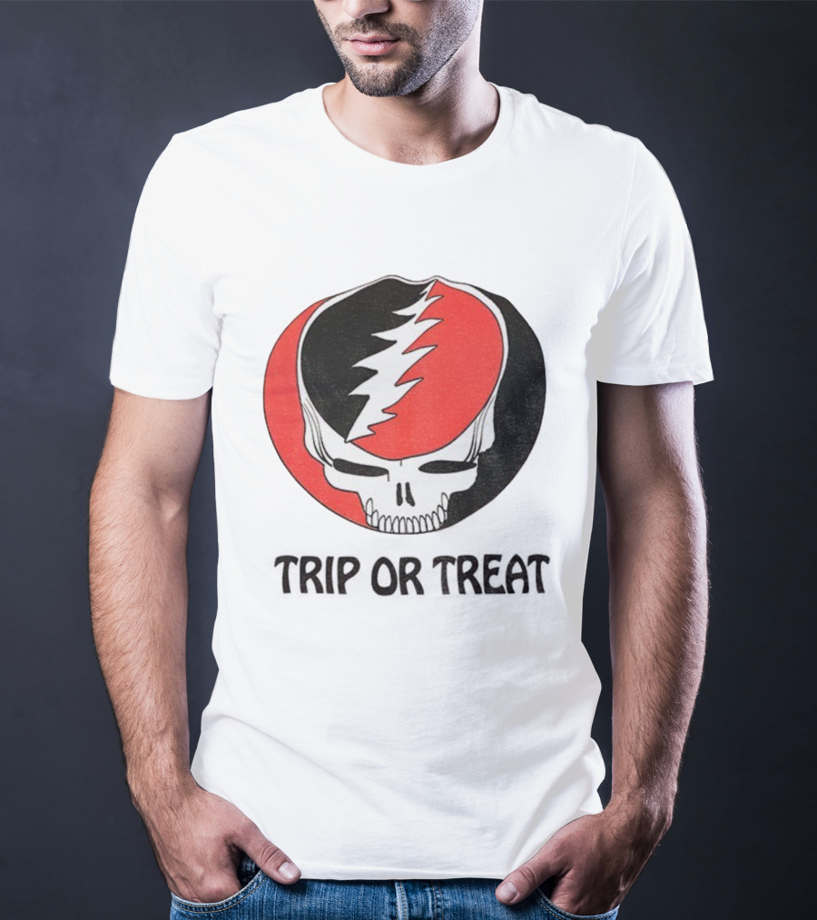 Grateful Dead Skull Trip Or Treat Halloween T-Shirt