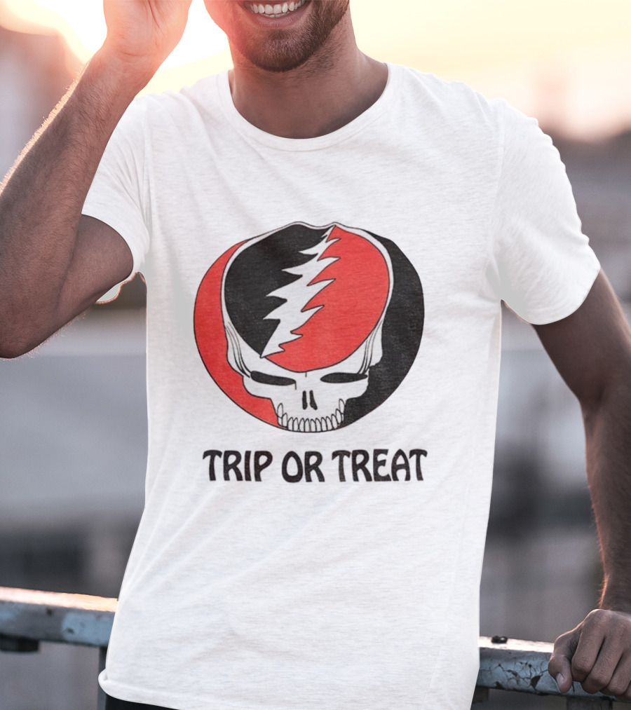 Grateful Dead Skull Trip Or Treat Halloween T-Shirt