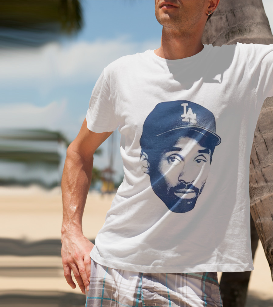 Kobe Bryant Los Angeles Dodgers MLB Vintage Big Face T-Shirt