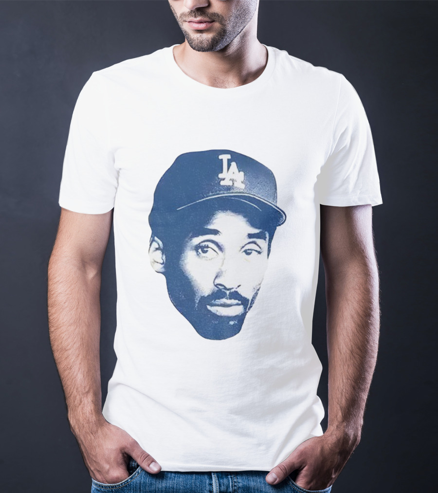 Kobe Bryant Los Angeles Dodgers MLB Vintage Big Face T-Shirt