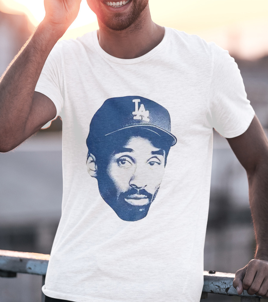 Kobe Bryant Los Angeles Dodgers MLB Vintage Big Face T-Shirt
