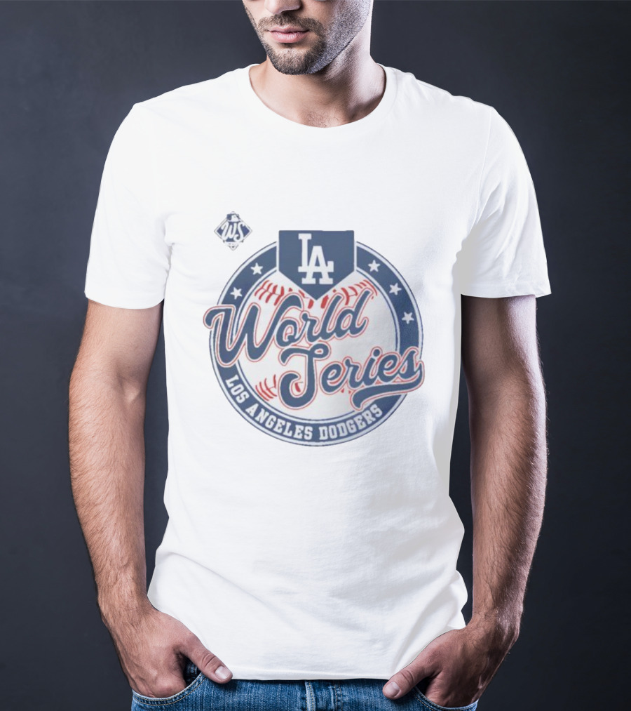 Los Angeles Dodgers 2025 World Series LA Majestic Threads T-Shirt