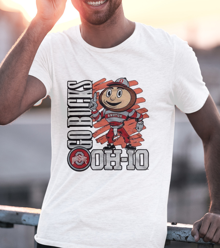 Ohio State Buckeyes Brutus Mascot Go Bucks OH-IO T-Shirt