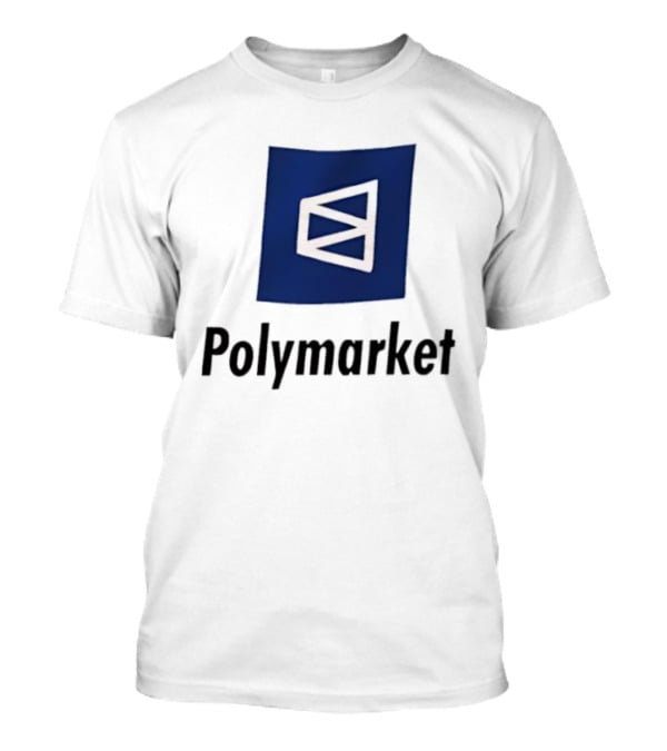 Polymarket Prediction Market Symbol Blue Background T-Shirt