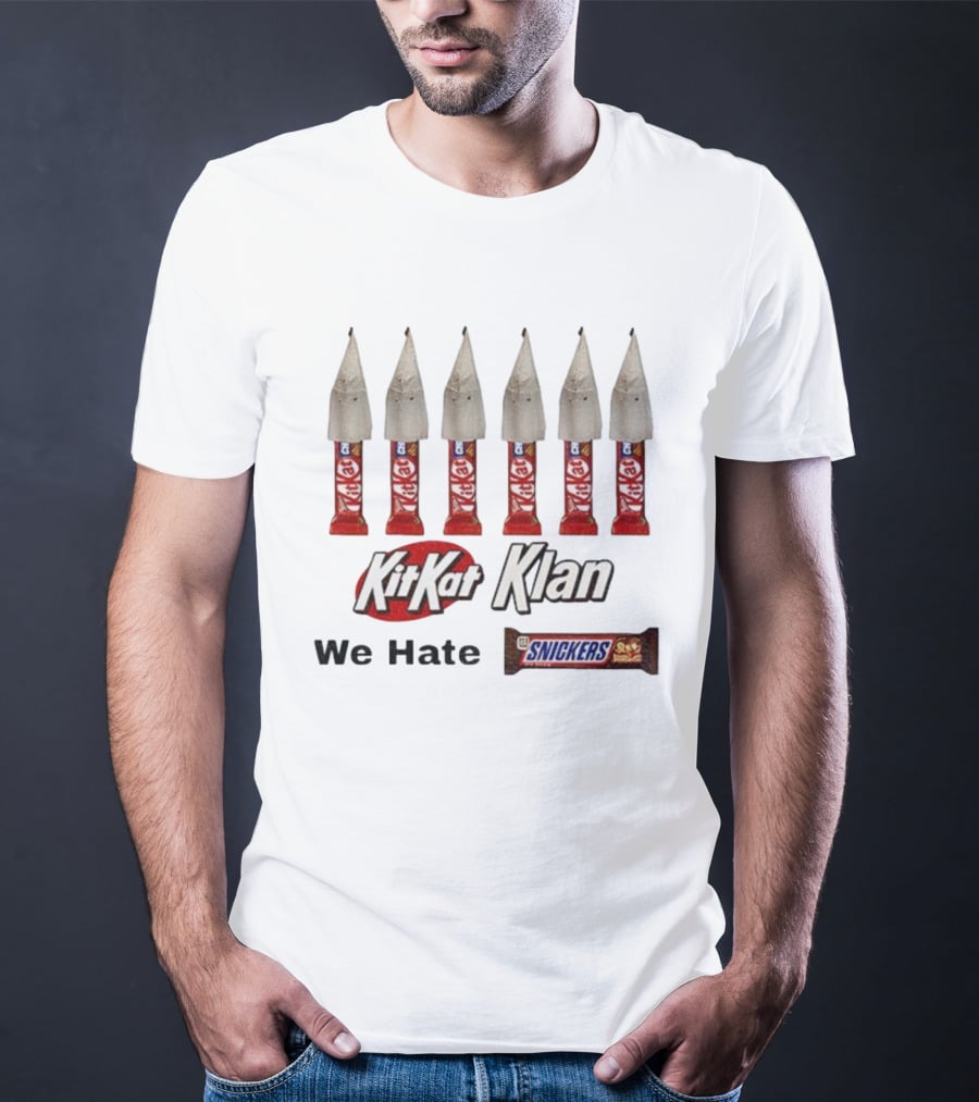 KKK Kitkat Klan We Hate Snickers Meme T-Shirt