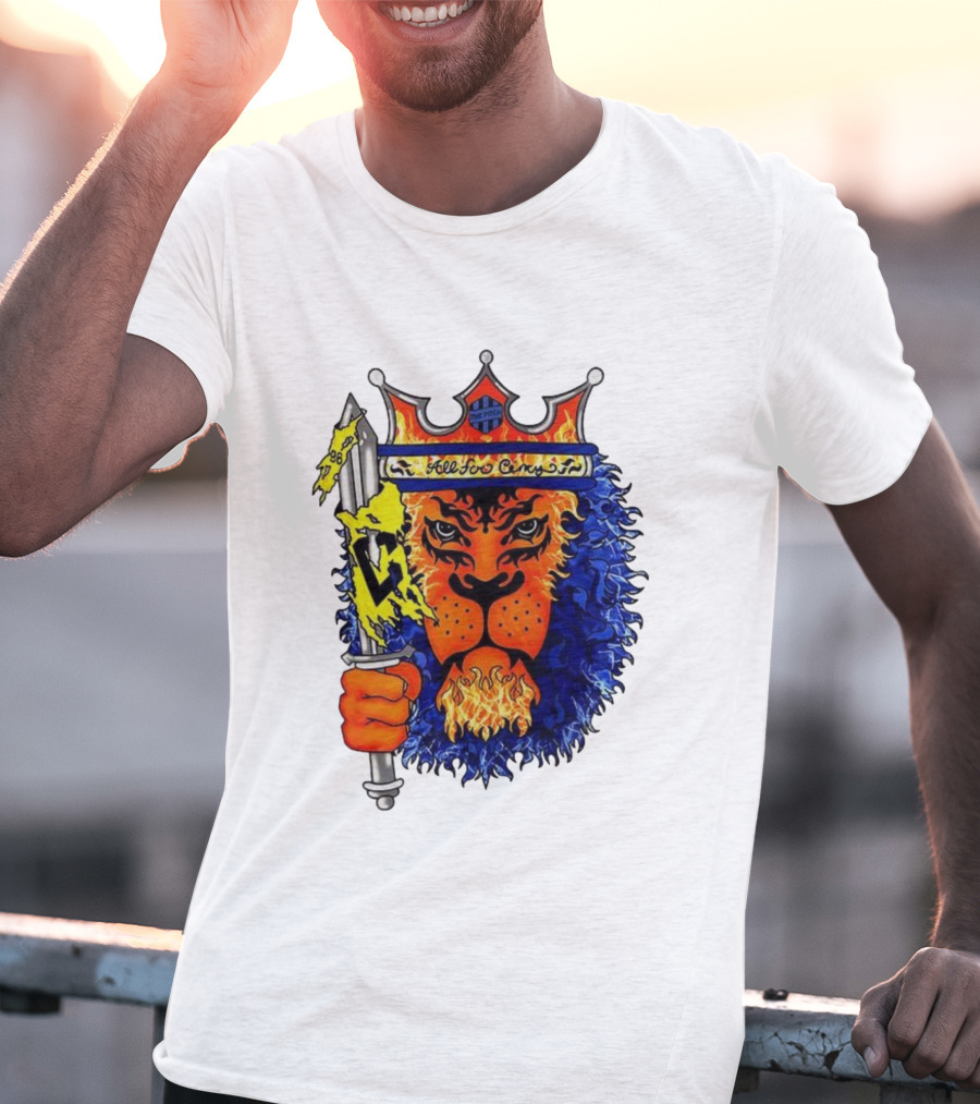 All For Cincy Lion Sword The Pride Crown Flame T-Shirt