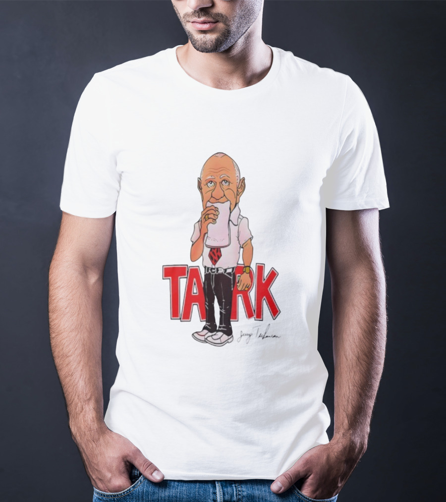 Jerry Tarkanian UNLV Runnin' Rebels TARK Shark Coach Caricature T-Shirt
