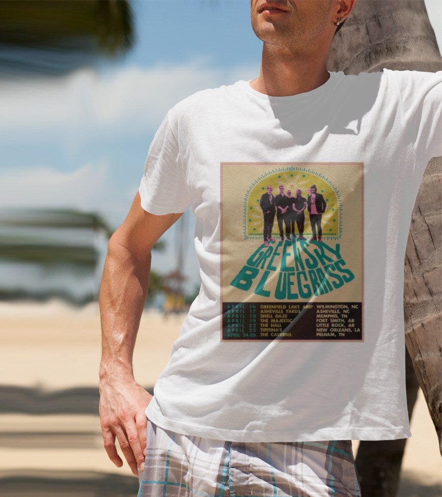 Greensky Bluegrass Tour 2026 Wilmington Asheville Memphis Fort Smith New Orleans Pelham T-Shirt