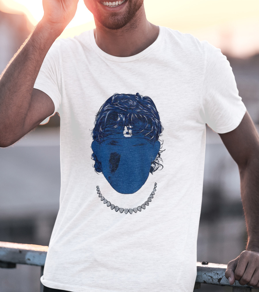 Jaxson Dart Blue Face New York Giants NFL Football 2025 T-Shirt